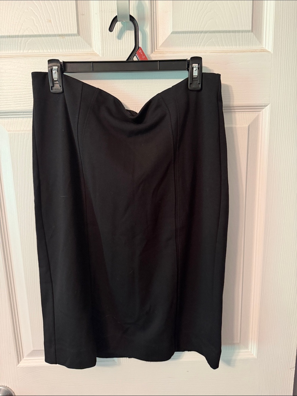 Cato Black Pencil Skirt with Contour Seams